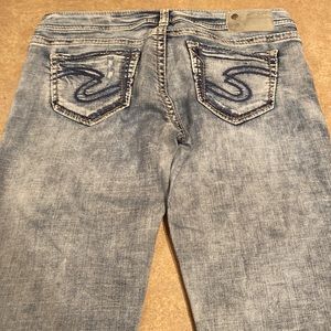 Womens Silver jeans size W29/L33 low boot fit